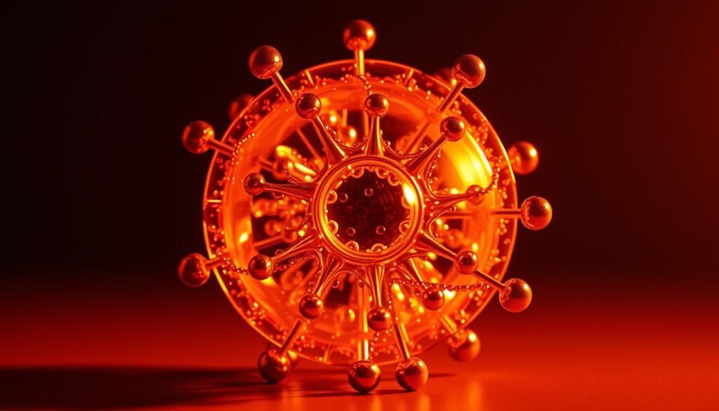 Atomic structure of copper showing density and conductivity