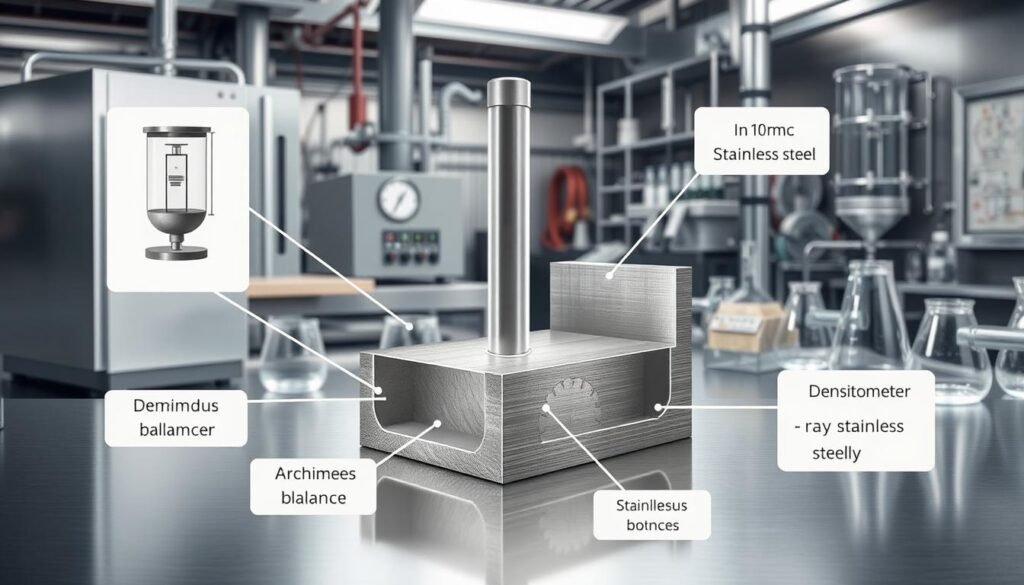 density measurement techniques for stainless steel
