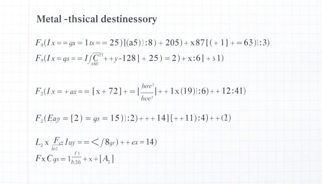 metal density formulas